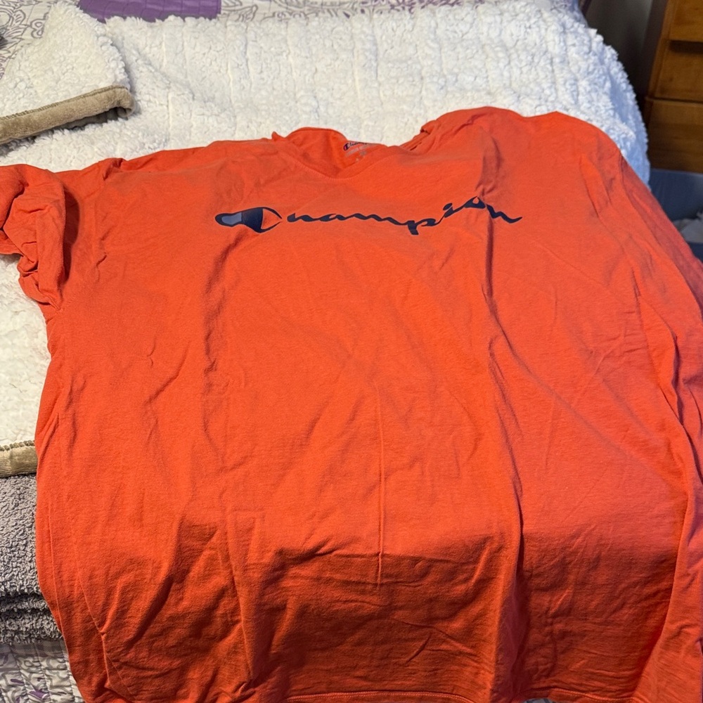 Champion Men's Bright Orange Tee